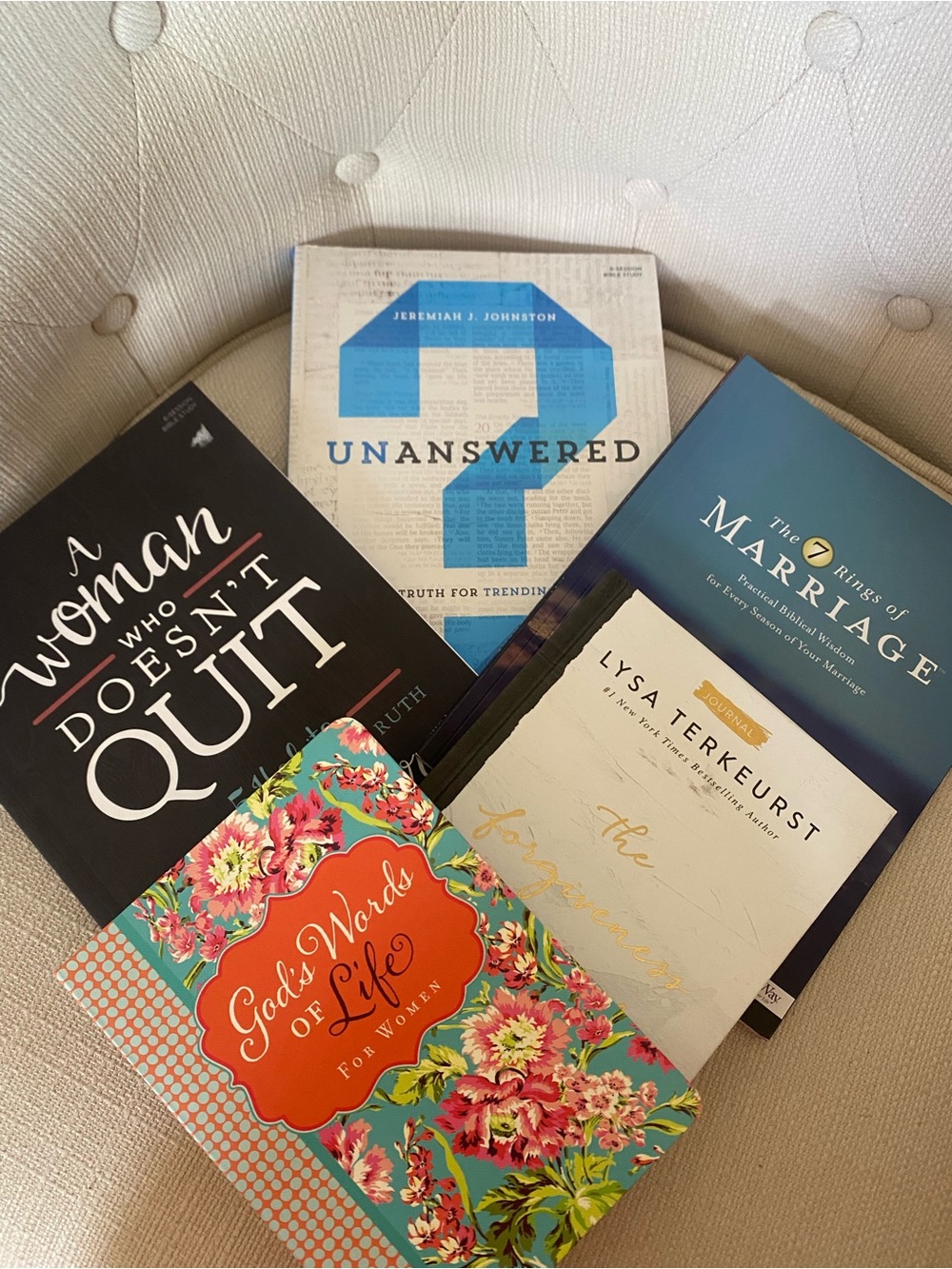 Bundle of 5 Inspirational Christian Books - journals